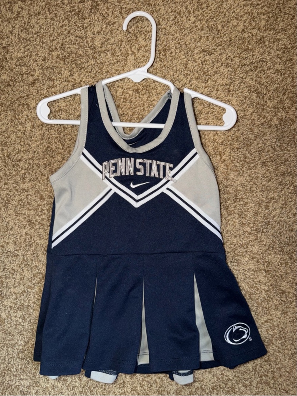 Nike Girls' Penn State Navy & Gray Cheer Tank Dress